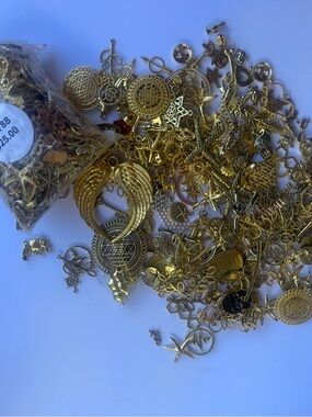 Gold Tone Women’s Charm Necklace and Pendant Mix